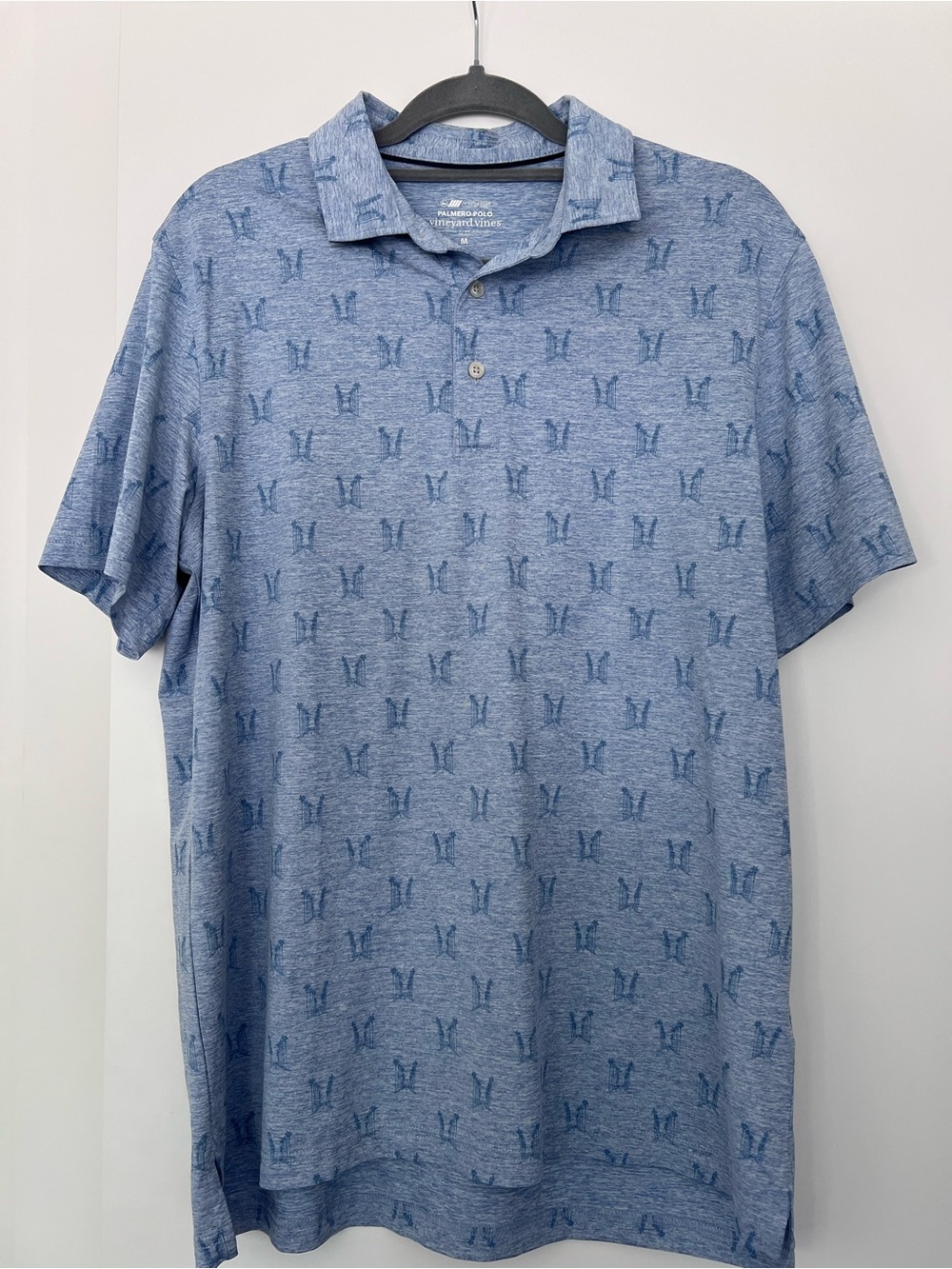 Blue Polo Shirt by Vineyard Vines - Palm Tree Short Sleeve